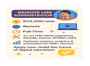 Remote E-learning Learning Management System (LMS) Administrator