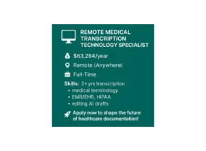 remote-medical-transcription-technology-specialist-jobs