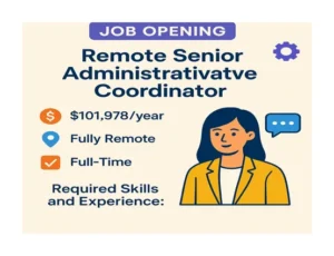 Remote Senior Administrative Coordinator