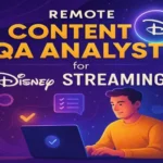 Remote Content QA Analyst for Disney Streaming