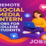 Remote Social Media Intern Jobs For College Students