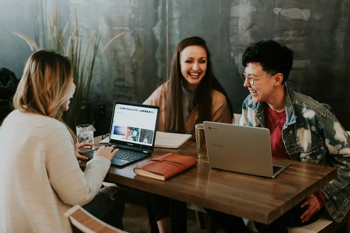 Remote professionals discussing online career opportunities and remote hiring solutions