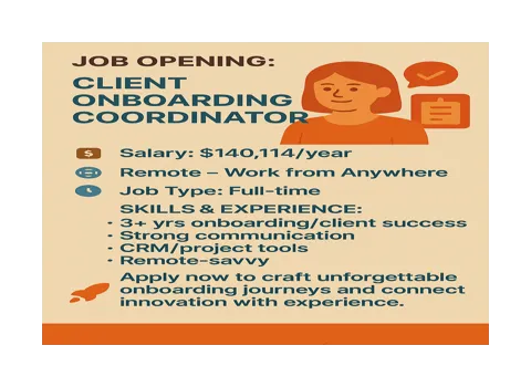 Remote Client Onboarding Coordinator