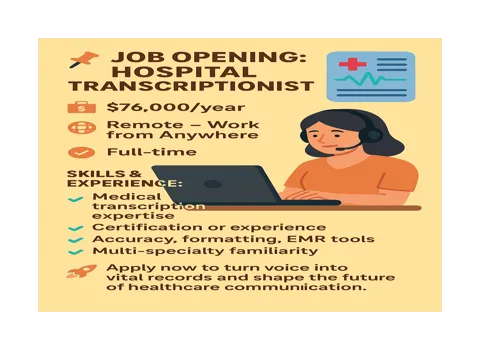 Remote Hospital Transcriptionist