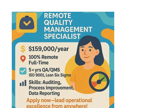Remote Quality Management Specialist