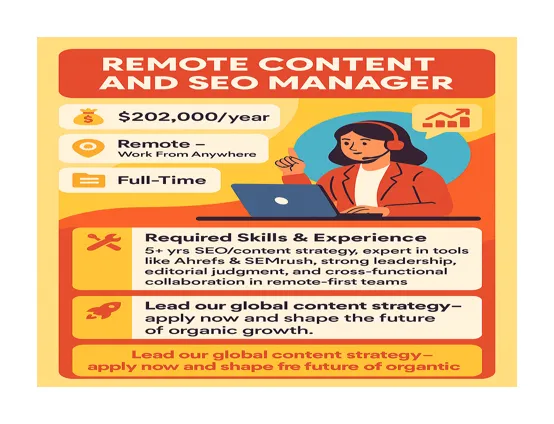 Remote Content and SEO Manager