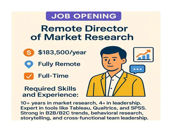 Remote Director of Market Research