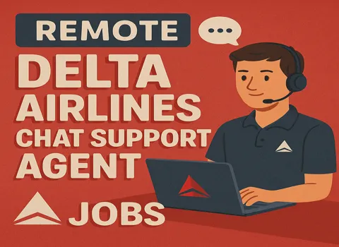 Remote Delta Airlines Chat Support Agent
