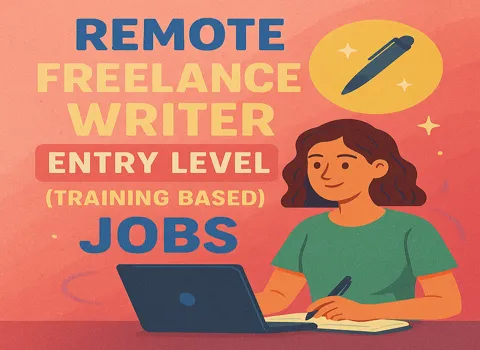 Remote Freelance Writer Entry Level Training Based