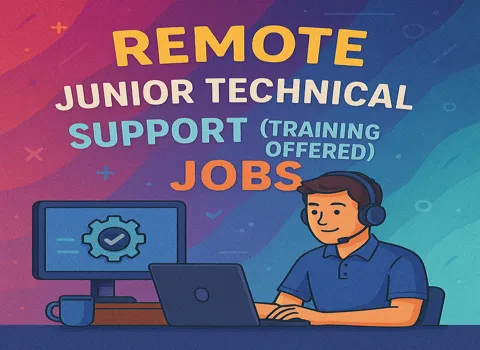 Remote Junior Technical Support (Training Offered)