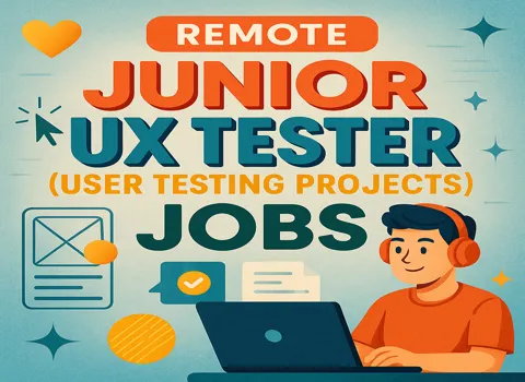 Remote Junior UX Tester (User Testing Projects)