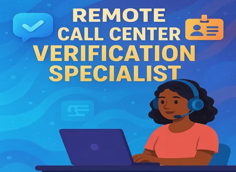 Remote Call Center Verification Specialist