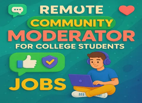 Remote Community Moderator For College Students