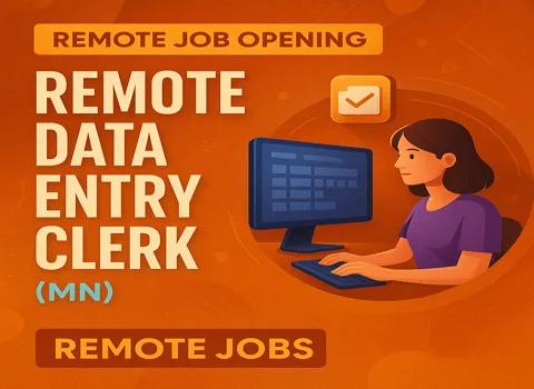 Remote Data Entry Clerk (MN)