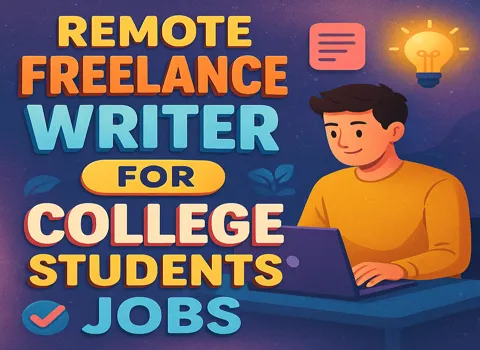 Remote Freelance Writer For College Students