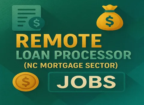 Remote Loan Processor (NC Mortgage Sector)