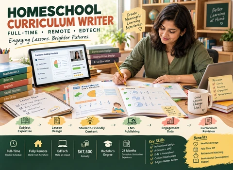 Remote Homeschool Curriculum Writer Jobs