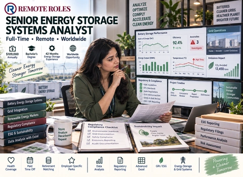 Remote Senior Energy Storage Systems Analyst