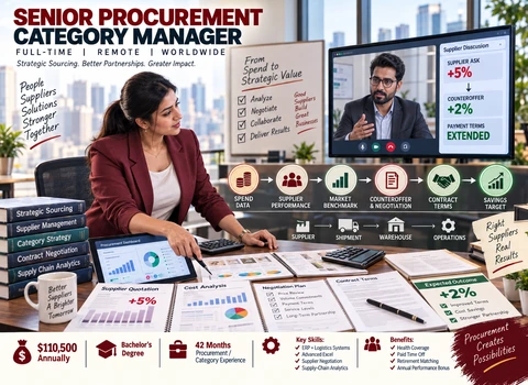 Work From Home Senior Procurement Category Manager